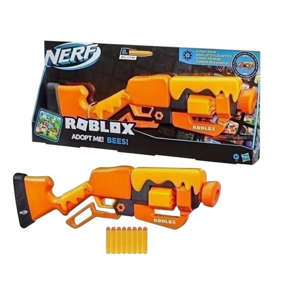 Nerf Roblox Adopt Me! Bees! Lever Action Dart Blaster Gun *Includes Virual Code - Picture 10 of 10